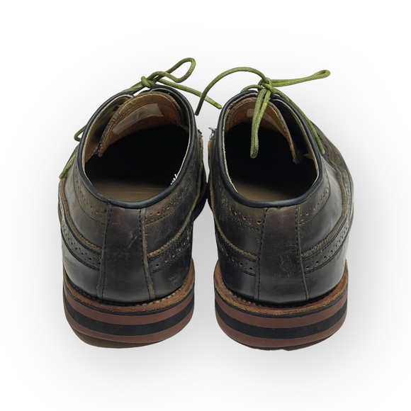 Scoop NYC x Walk Over 𖤐 Oxford Brogues Wingtips 𖤐 Olive Green 𖤐 9.5 𖤐 GQ Mag - Picture 4 of 16